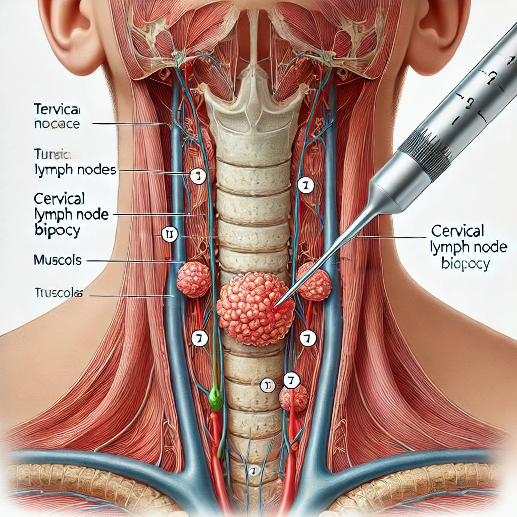 biopsie des ganglions du cou